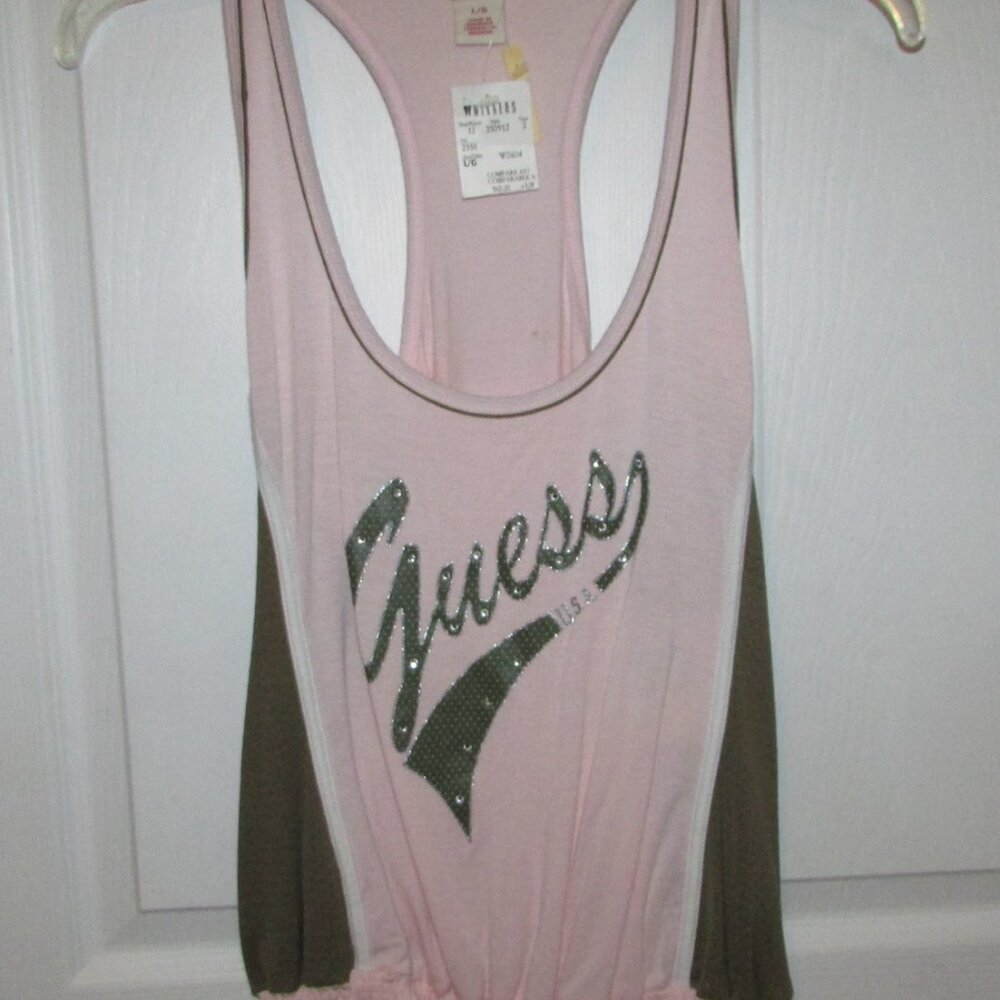 GUESS Racerback Tank Top - NEW - Picture 4 of 8